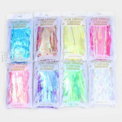 1*2 m rainbow colorful rain silk tassel wedding room party layout photo background wall curtain decoration wholesale