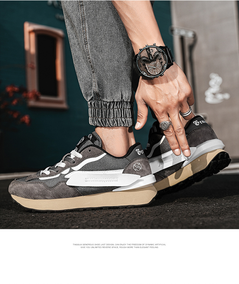 Herren Arbeitsschuhe Sneakers Synthetik Leicht zu reinigen Strapazierfähige Schuhe Sneakers_voghion.com