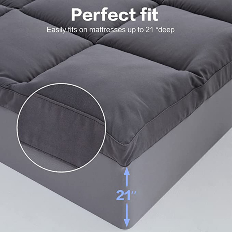 Fábrica directa de tela abrasiva engrosada cama de cama suave acolchón cubierta protectora cama falda almohadilla de colchón desmontable