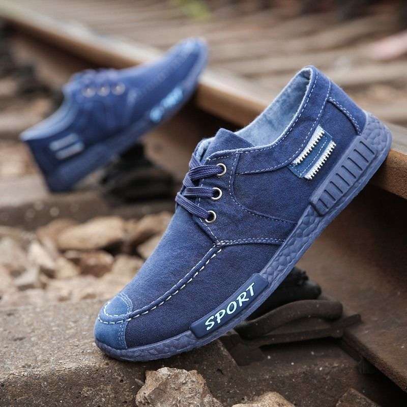 2025 Spring New Canvas Shoes Breathable and Deodorant Old Northern Cloth Shoes Men's Versatile Sneakers Korean Style Men's Work Summer
