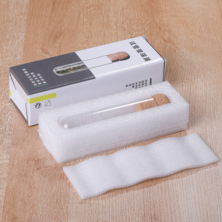 Tubo de ensayo de vidrio creativo colador de té Filtro de té colador de té de verano neto rojo hogar resistente a altas temperaturas juego de té accesorios al por mayor