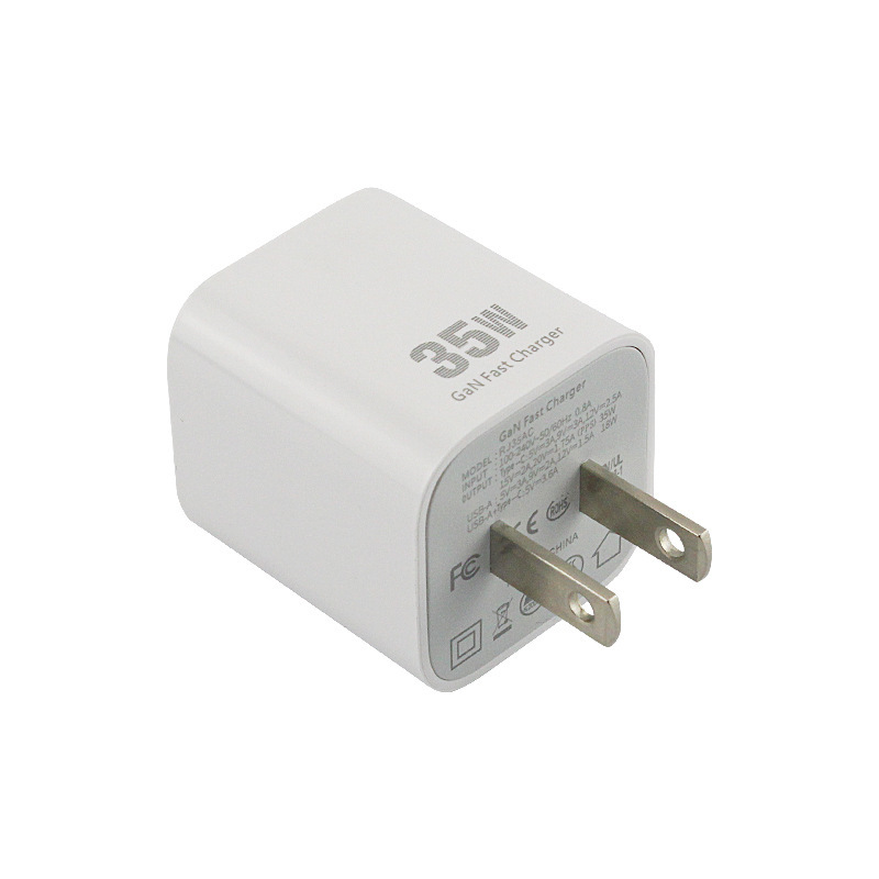 35w nitruro de galio PD/PPS cabeza de carga rápida estándar americano A + C control de temperatura multifunción cargador de tableta de teléfono móvil al por mayor