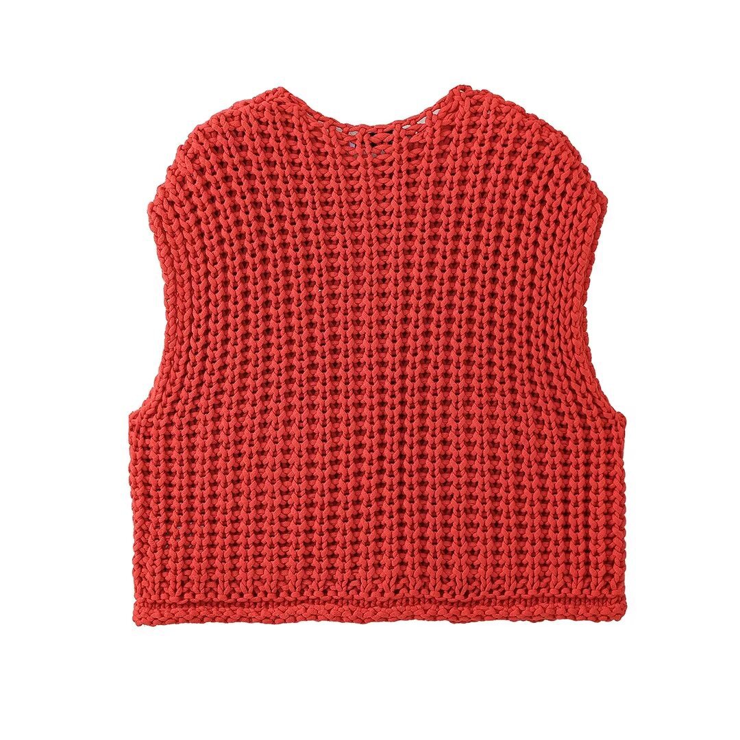 Wholesale Women's Elegant Streetwear Solid Color Sleeveless Sweaters & Cardigans display picture 2