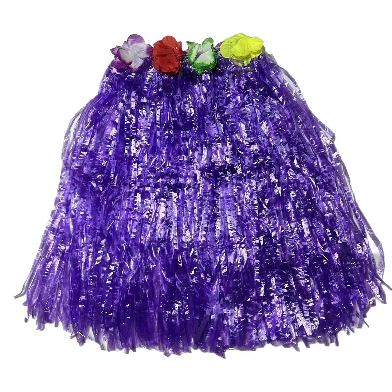 跨境夏威夷花环裙子海草舞蹈服装狂欢彩色裙子儿童表演材料道具