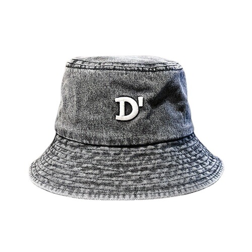 Korean Version Ins Denim Fabric Embroidered D Letter Fisherman Hat for Girls Spring and Autumn Season Versatile Fashion Casual Sun Hat Trend