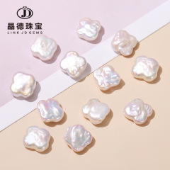 12mm天然バロック四葉草真珠散珠手作りdiyネックレスイヤリングアクセサリービーズ卸売り