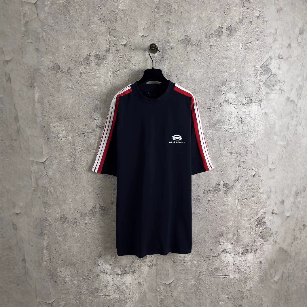 Правильная версия высококачественных новых рукавов реглан марки B 25SS с вышитым логотипом на груди в тон, короткие рукава, свободные для мужчин и женщин.