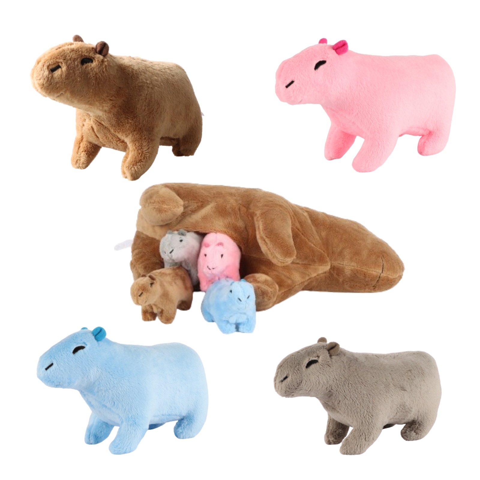 现货跨境新品Capybara Rodent水豚鼠毛绒公仔卡通玩偶一件代发