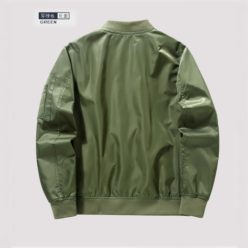 Spring Flight Jacket Outerwear New Men's Jacket Exports Amazon Wish Amazon Plus Size Loose European and American Blue