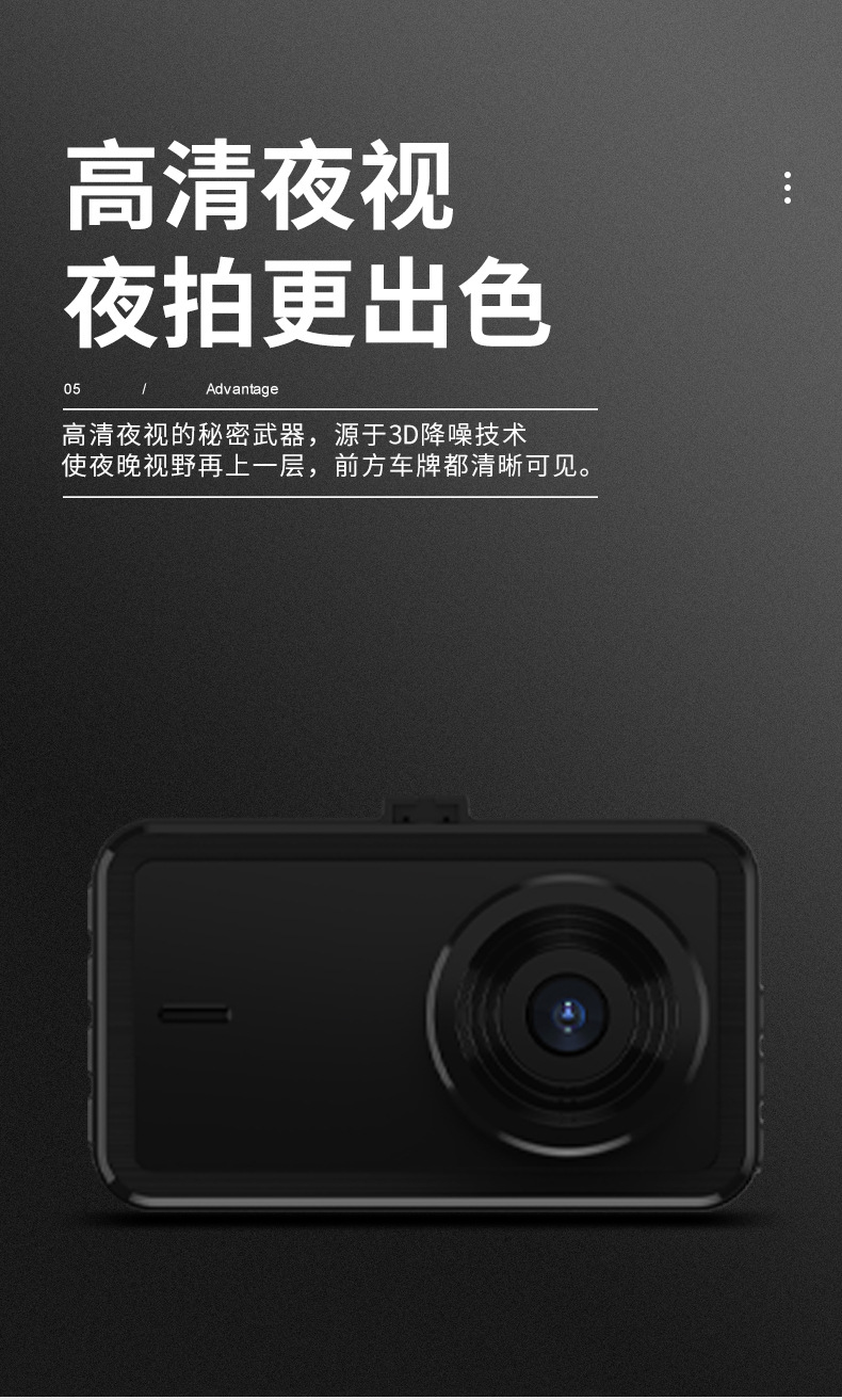 Dash Cam HD Night Vision Front and Rear Dual Recording WiFi