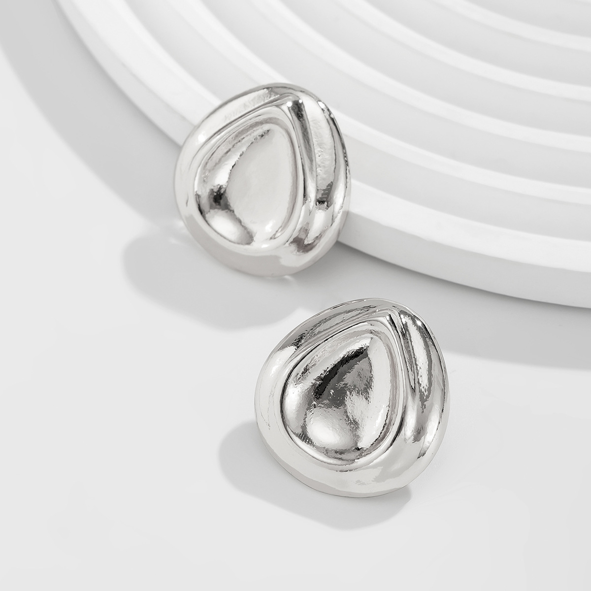 12g Weight Steel needle Ear Needle Material Drop Earrings, Ear Studs Classification 1 Pair Quantity Party, Street Occasion Alloy Material Geometric Pattern Women's Gender Polished Finish Plating Design Exaggerated, Punk Style 1 Pair Exaggerated Punk Geometric Plating Alloy Drop Earrings Ear Studs 54