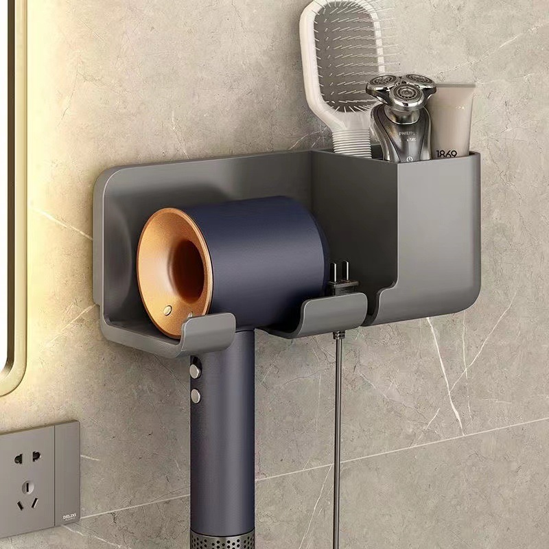穴を開けない家庭用ドライヤーホルダー|undefined