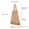 Straw beach bag one shoulder, city style