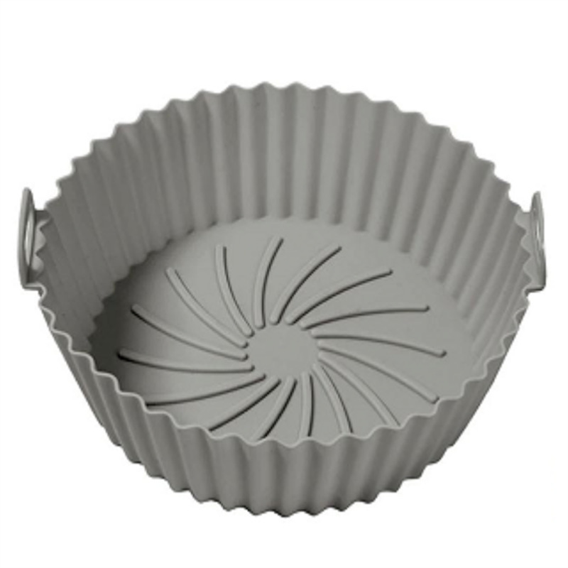 Transfronterizos Amazon AIRFRYER aire de silicona freidora de aire friedora tazón freidora de silicona azul bandeja de tostada