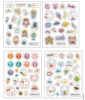 4 stickers are randomly posted