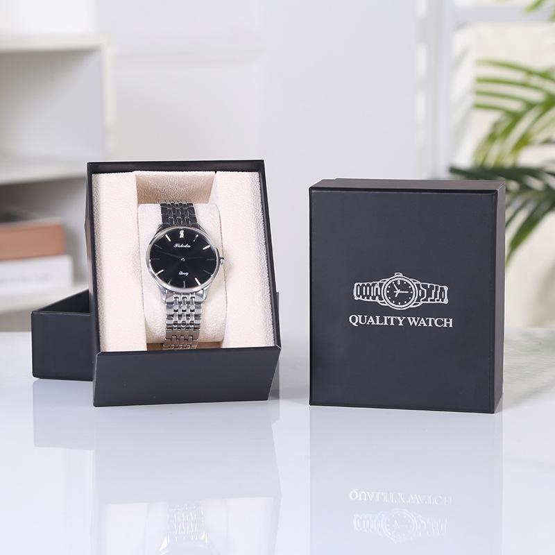Branded black packaging watch box accessories gift box wholesale from Zhejiang