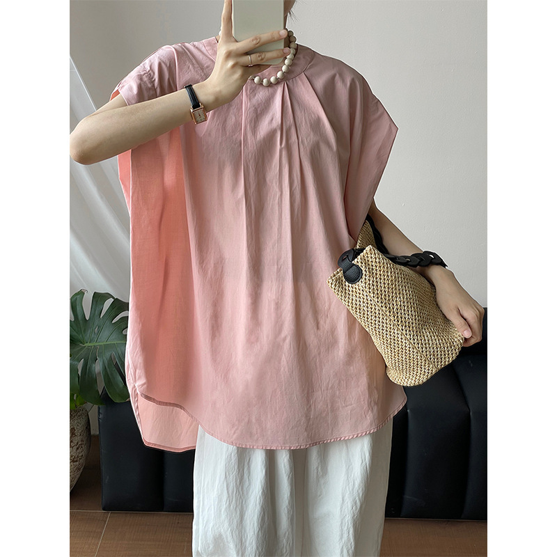 Taichuan’S Own in This Issue! Korean Style Round Neck Pullover Shirt for Women with Loose Design and Atmospheric Top 2761