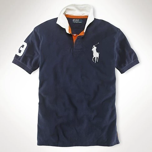 (Граница торговли), мужское летнее хлопковое дышащее поло, большой размер, с вышивкой, с коротким рукавом