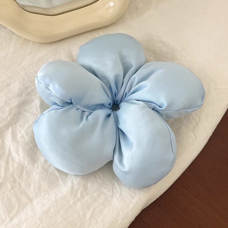 Francés de alto valor de color sólido esponjoso anillo de intestino grueso cuerda de cabello de alta elasticidad correa de cabello