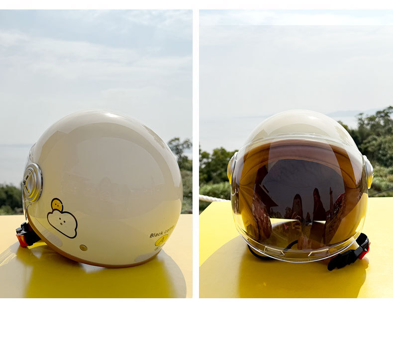 Electric Vehicle Helmet Winter Warm Windproof Safety Helmet