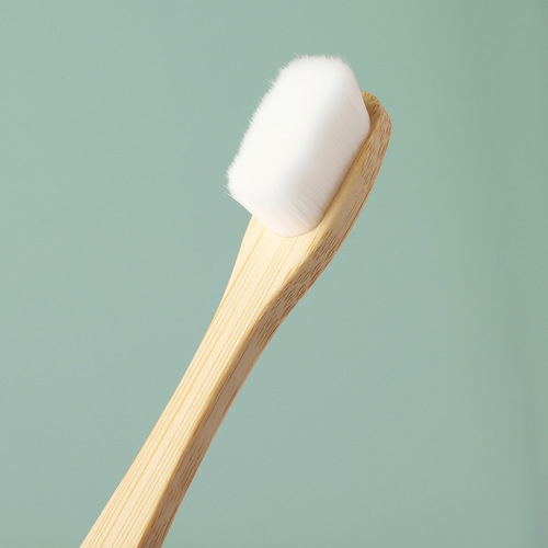 Bamboo Toothbrush Homestay Hotel Bamboo Charcoal 10,000-Hair Toothbrush Round Handle Paint-Free Foreign Trade Disposable Hotel Toothbrush