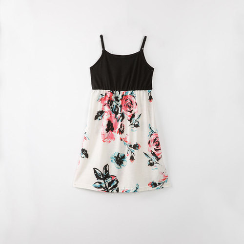  new summer Amazon ebay cross-border European and American family wear mother-daughter parent-child wear suspender dress