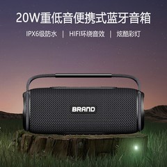 ワイヤレスポータブル屋外X6 Bluetoothスピーカー、クロスボーダー布製防水、高出力サブウーファー、卸売ステレオ