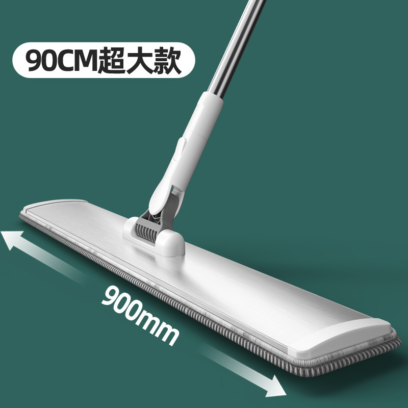 卸売フラットモップ、手洗い不要、家庭用アルミニウム合金、耐久性と強度、ダストプッシャー、大型排水モップ、大型吸収性モップ|undefined
