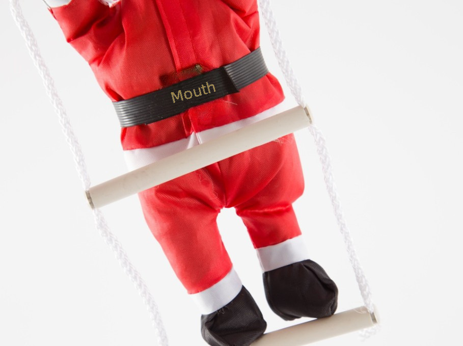popolare 25CM scala per 1 persona ciondolo di Babbo Natale decorazioni di Babbo Natale vendita diretta dalla fabbrica_voghion.com