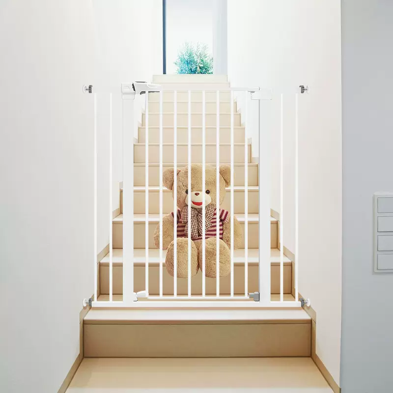 楼梯口护栏儿童安全门栏防护围栏宝宝栏杆隔离门宠物栅栏门高1米