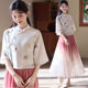 Physical store quality Nancheng Wanjia fashion Chinese style new Chinese women's clothing Chinese element Hanfu suit dress summer