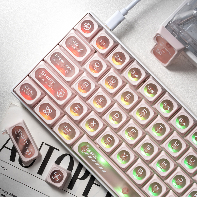 White Cat's Eye Max Keycap Magnetic Axis Mechanical Keyboard Suitable for Customized Mechanical Custom DIY Trendyy Peripherals White Cat's Eye Max Keycap Magnetic Axis Mechanical Keyboard Suitable for Customized Mechanical Custom DIY Trendyy Peripherals
