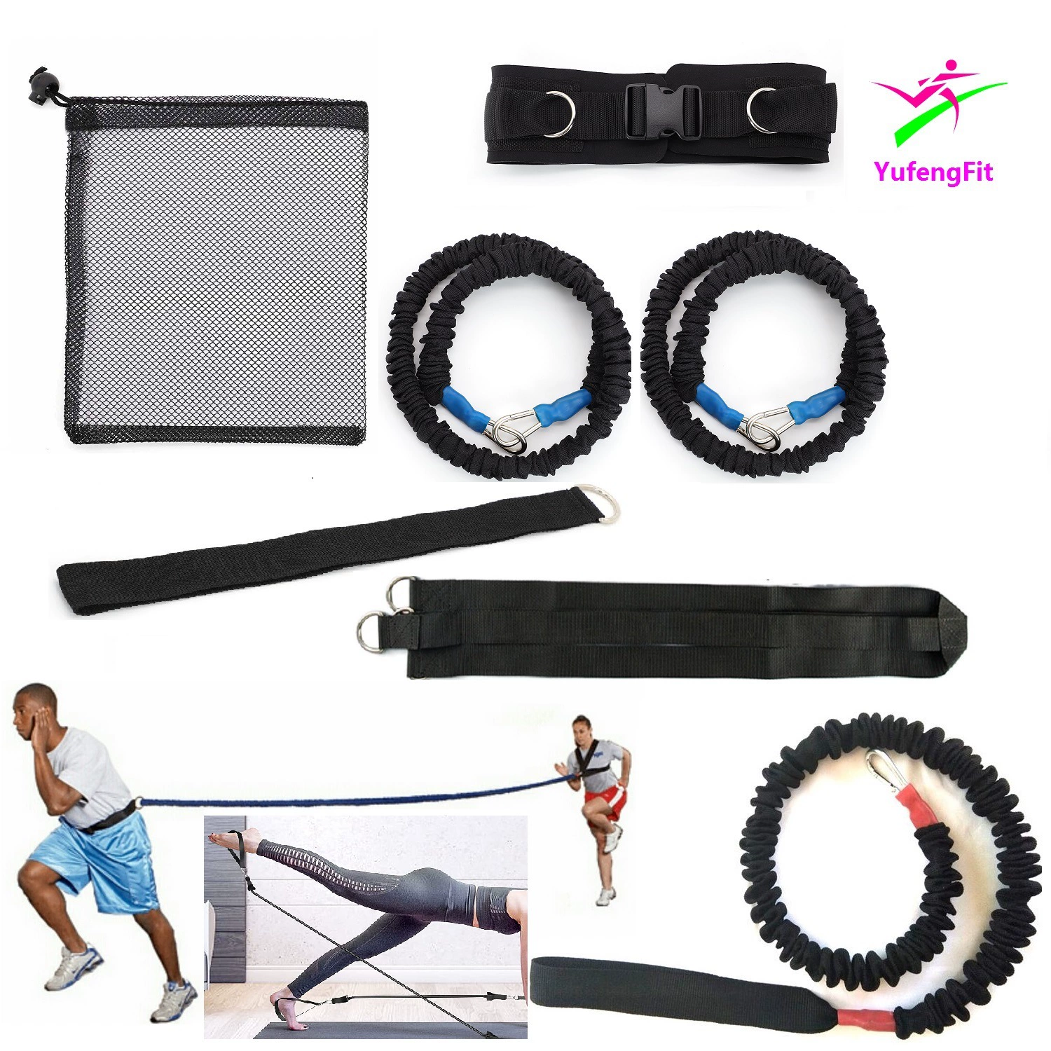 Пояс фитнес-тренажер, анти-разрывной, анти-травмируемый чехол для вязаных латексной трубки эластичный набор для тренировок через границу оптовая торговля