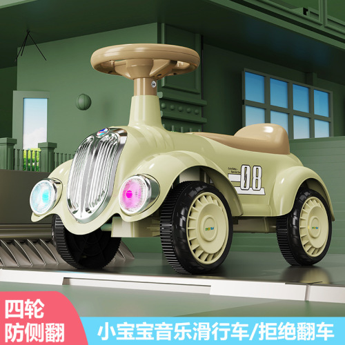 Children's Scooter No Pedal 1-3 Years Infant Gliding Car Baby Twist Slide Bike for Boys and Girls Balance Bike