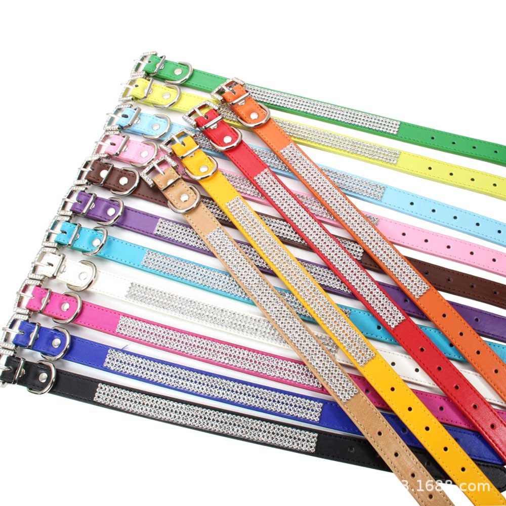 wholesale Pets A collar for a horse Diamonds decorate Rhinestone Dogs chokers  ins solar system Kitty Collar Traction rope Dog Collar