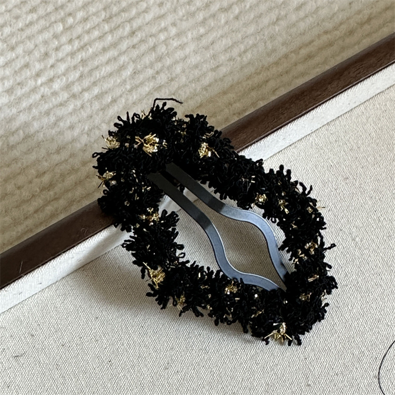 Francouzský temperament atmosféra smysl podzim a zima mrak barva vlna sponka do vlasů přestávka klip Čistá červená ofina sponka do vlasů vlasové doplňky ·_voghion.com