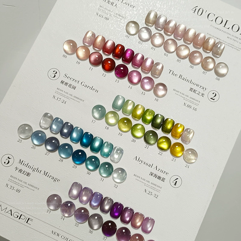 Новая летняя палитра кошачий глаз лак для ногтей набор лака для ногтей