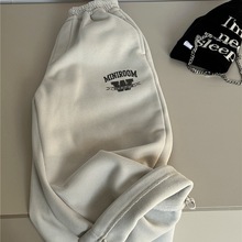 2025秋冬新款儿童加绒运动长裤韩版简潮男童加厚休闲保暖长