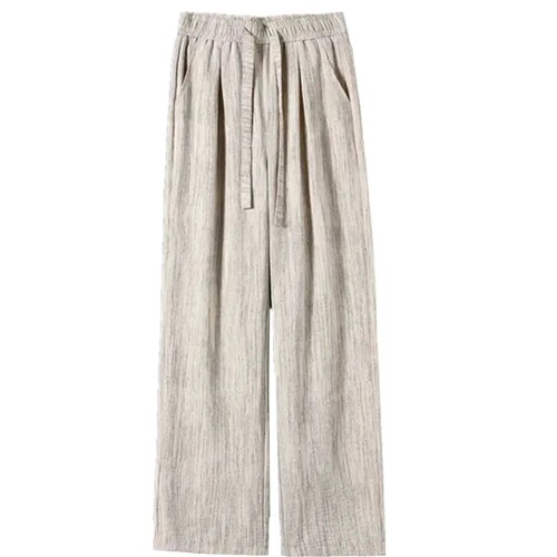 Women's Summer 2025 High-Waisted Sheer Leggings with a Relaxed and Slouchy Vibe, Loose and Flowy with a Tidal Effect