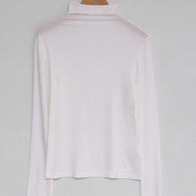 TR2256 新款女装秋冬款长袖高领莫代尔简约纯色休闲打底女装