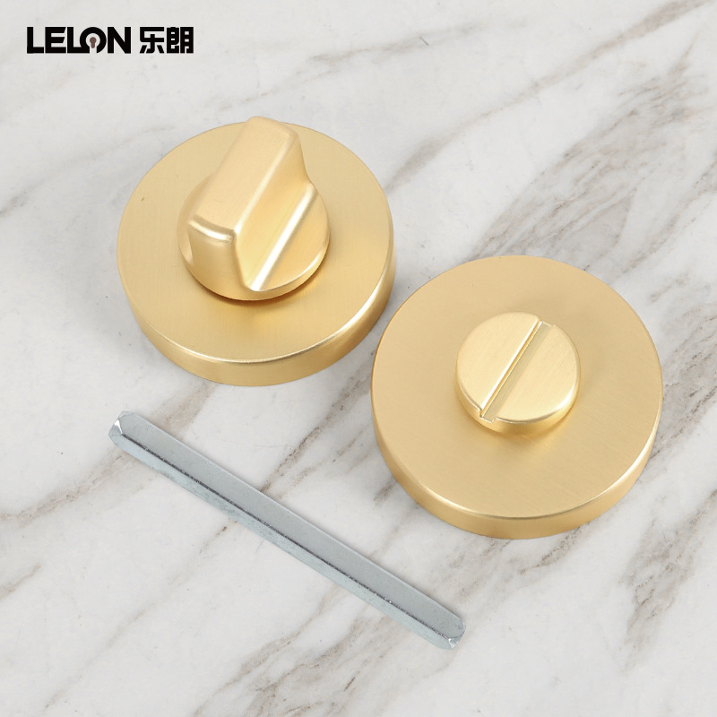 Aleación de zinc redonda cerradura de mano cerradura de mano cerradura de mano cerradura de puerta de hotel accesorios de cerradura de puerta de baño