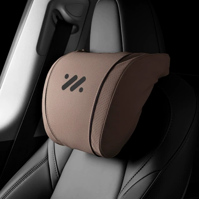 Suitable for Zhiji L7 Headrest and Lumbar Support Car L6 Seat Ls6 Lumbar Support Ls7 Car Neck Pillow Cushion Lumbar Cushion Supplies (Waist support) - type-k-chestnut-brown-zhiji-headrest-set