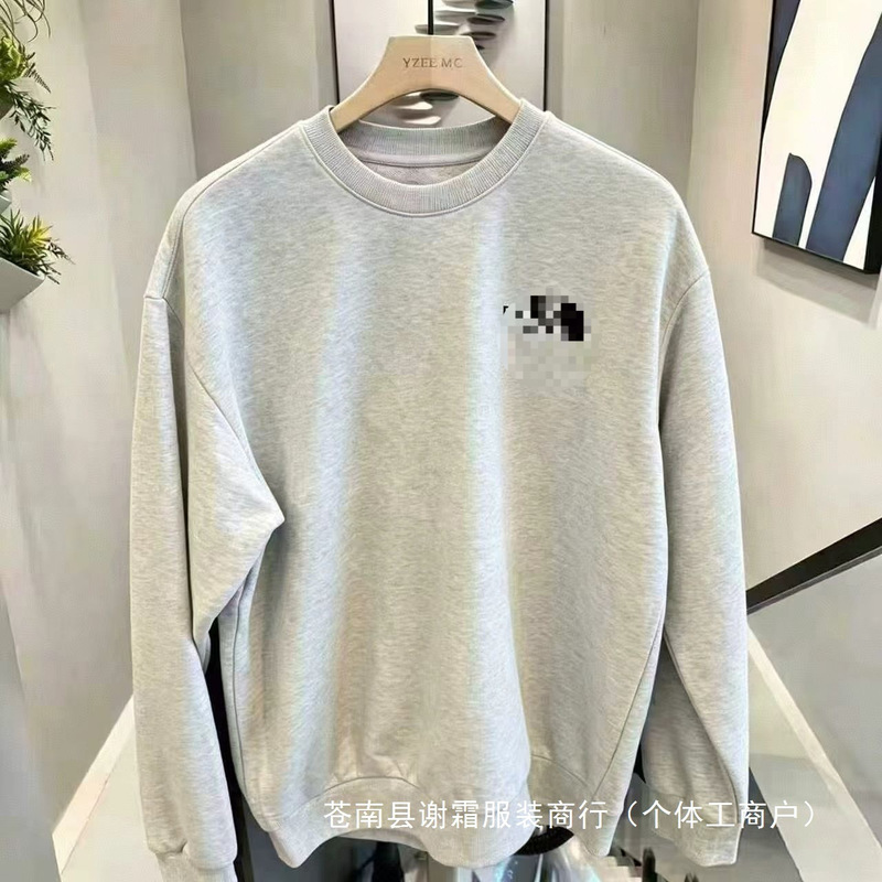 New autumn and winter embroidered sweatshirts with fleece lining for warmth, 2026 new styles, unisex, loose fit, casual, round neck, wholesale New autumn and winter embroidered sweatshirts with fleece lining for warmth, 2026 new styles, unisex, loose fit, casual, round neck, wholesale