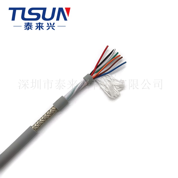 高柔拖链电缆 HF-CY 7X0.75 屏蔽线 自动化控制单元系统适用 耐磨