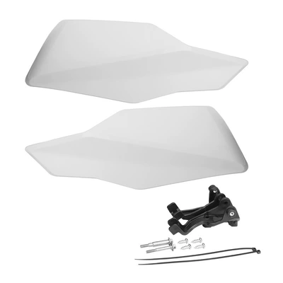 optional modified plastic windshield – Motorcycle Safety Supplies - white