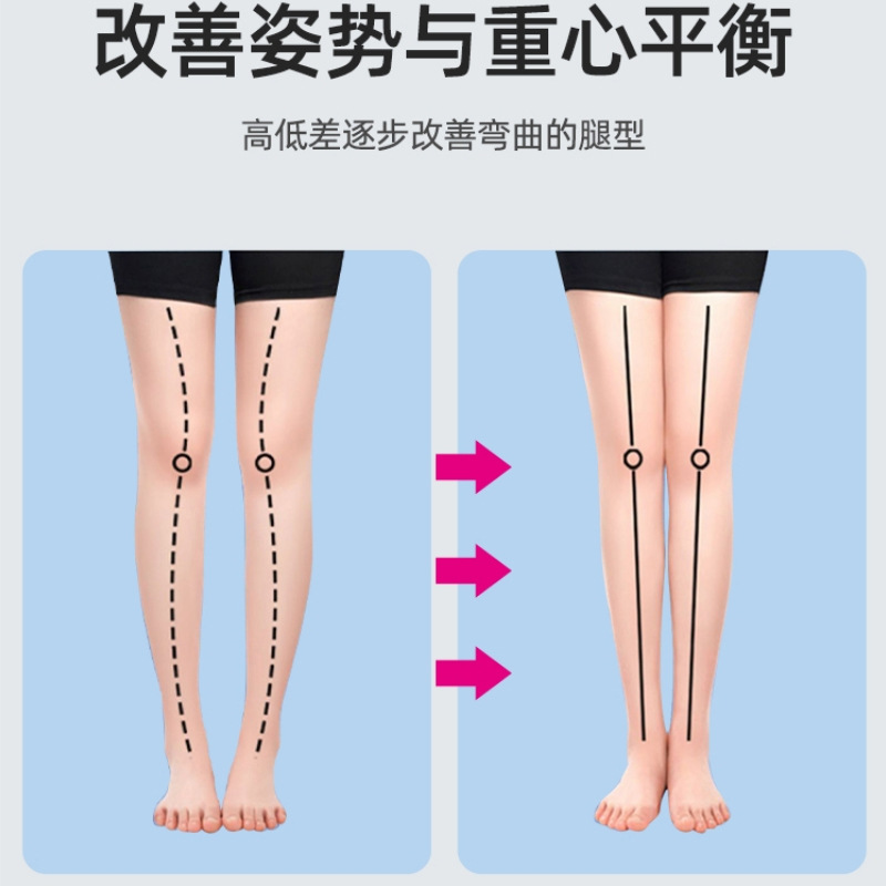 El cabello de alta velocidad para hombres y mujeres, piernas hermosas, pies planos internos y externos, pies en forma de O, arco adecuado para plantillas de corrección en forma de X