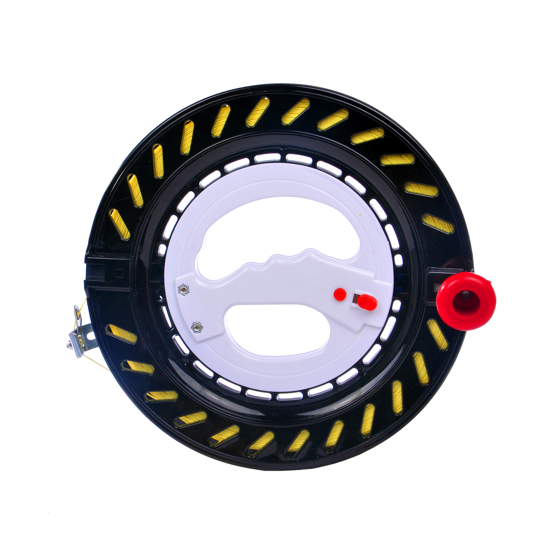 Carrete de cometa con línea al por mayor rueda azul de mano rodamiento de bolas de cristal rueda silenciosa fabricante de equipos de vuelo en stock