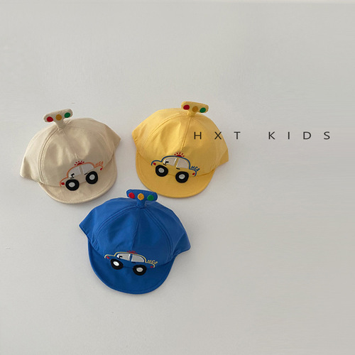 Baby peaked cap spring and autumn cute car soft top sunshade baseball cap infant sun protection hat summer