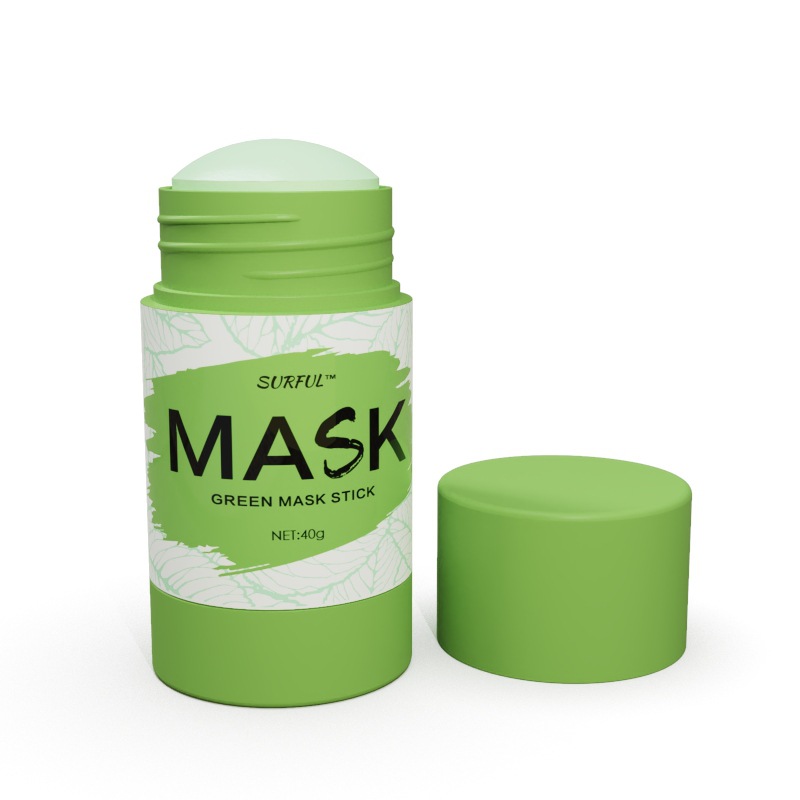 清洁固体泥膜棒涂抹式面膜绿茶泥膜去黑头便携滋养肌肤