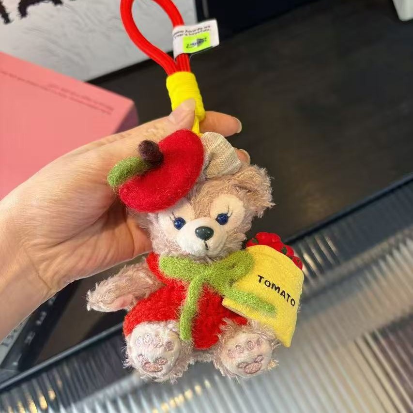 새로운 공주 벌 원피스 셜리 메이 더피 드레싱 인형 펜던트 귀여운 봉제 케이크 장식 커플 인형